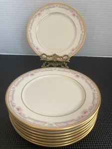 8 Lenox Bellaire Pattern Bread Plates Made In USA - Picture 1 of 7