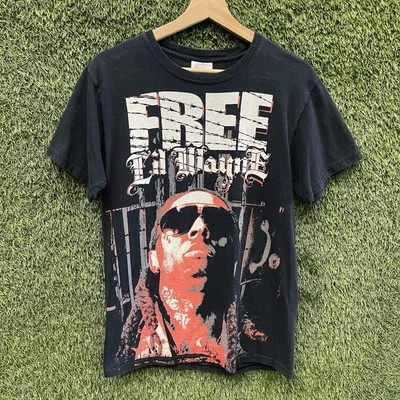 Camiseta Lil Wayne Rap Para Hombres Pequeña Departamento de Correcciones Free Weezy Hip Hop Camiseta 2010 Foto 1 de 4