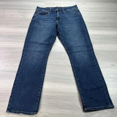 NEW Lucky Brand Jeans Mens 32x30 Blue 410 Athletic Straight Stretch Medium Wash - Image 1 of 4