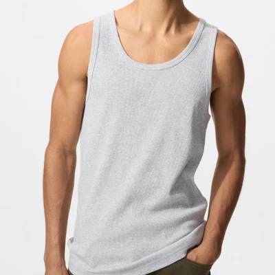 UNIQLO DRY цвет ребристый Майка мужчин Японии - Изображение 1 из 2