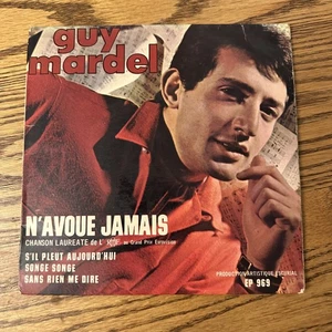 Guy Mardel – N'avoue Jamais - Vinyl 7" Single 45 French - VG+ - Foto 1 di 2