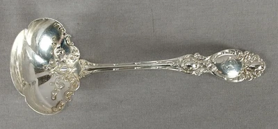 Antique Wallace Lucerne Monogrammed Sterling Silver 7 1/4 Inch Gravy Ladle - Image 1 of 4
