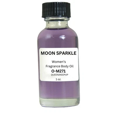 Aceite corporal Moon Sparkle (mujeres) fragancia de 1 oz aroma puro natural sin cortar Foto 1 de 4