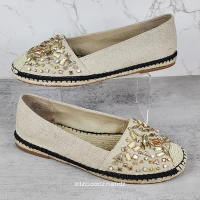 Alpargatas de cuero con cuentas Brian Atwood 'Hardesty" ~ Talla 8 ~  Foto 1 de 4