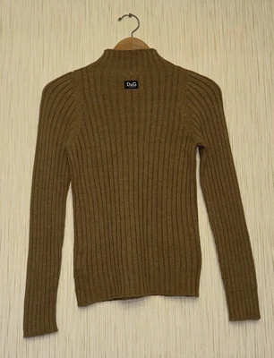 Suéter de Lana Dolce & Gabbana Logo DG Y2K De Colección Diseñador Lujo Foto 1 de 4