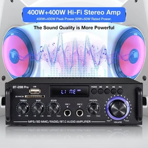 Bluetooth Receiver Stereo Verstärker Audio Empfänger Amplifier USB Music Player - Bild 1 von 18