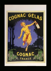 COGNAC GELAS Custom Framed Vintage Wine & Spirit Advertisement Book Plate - Picture 1 of 1