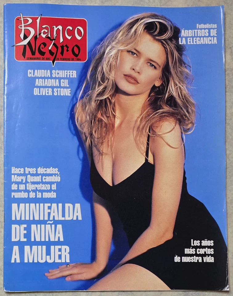 CLAUDIA SCHIFFER Magazine Blanco Y Negro 1994 Spain  - Photo 1/1