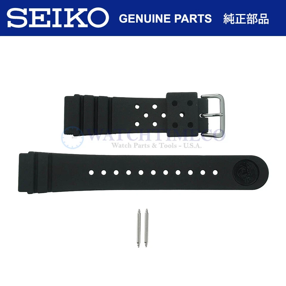 Genuine Seiko 4F24ZZ 22mm Divers Watch Strap + Pins for SKX173 SKX007 SKX009 - Image 1 of 1