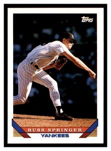 1993 Topps #686 RUSS SPRINGER New York Yankees