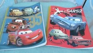 (LOT OF 2) DISNEY CARS MOVIE THEME NOTEBOOKS WIDE RULED 100 TOTAL PAPER SHEETS - Picture 1 of 5