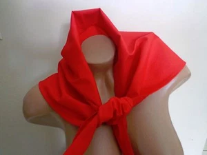 New Chef Neckerchief Red Scarf Bandana Size 39 X 27 X 27 Lot of 2 to 12 Piece - Picture 1 of 10