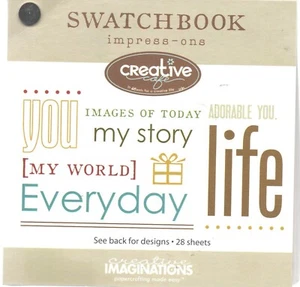 Creative Imaginations You Life My Story Swatch Book Impress-Ons Scrapbook - Picture 1 of 2