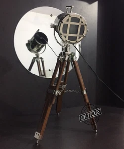 Christmas Study Night Desk LAMP Stand Aluminium Bedside Table Tripod Lamps Home - Picture 1 of 5