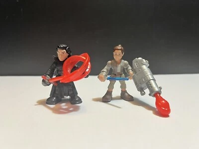 Lote Playskool Heroes Star Wars Galactic Heroes Power Up Kylo Ren & Rey Foto 1 de 4