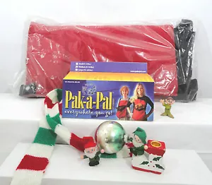 Nuovo Medium (5-12 libbre) personale "Pet Carrier" di Pak-A-Pal Babbo Natale rosso - Foto 1 di 4