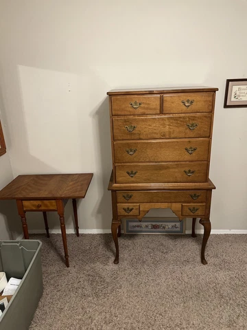 WHITNEY Furniture High Chest Dresser High Boy Highboy Cover