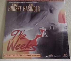 9 1/2 Weeks LaserDisc (ML104781, Letter Box, Uncut/Uncensored, 1986) NEW - Foto 1 di 2