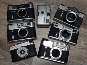 Job Lot USSR Film Cameras Body ZENIT, KIEV, FED, SMENA for use or spare parts - Picture 1 of 12