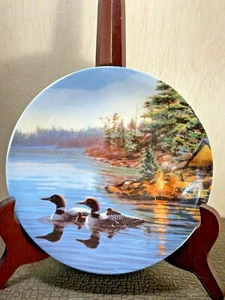 Ceramic Scenic Mallard Ducks Plate - Picture 1 of 2