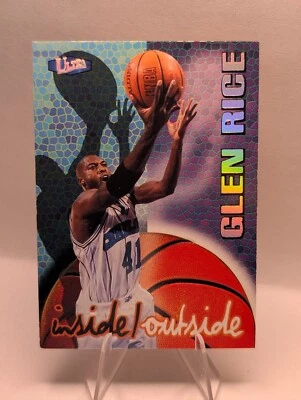 1997-98 Fleer Ultra Inside Outside Glen Rice #10 Charlotte Hornets - Image 1 of 2