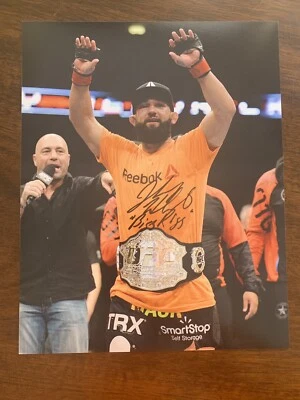 Foto autografiada 8x10 firmada por Johny Hendricks UFC Foto 1 de 2