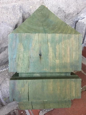 Large Pressure Treated Solid Wood Newel Post Finial Heavy Architecture Salvage Cover