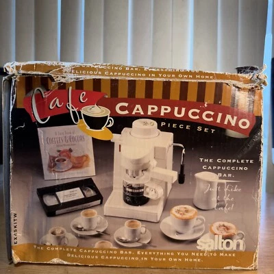 Nuevo en caja abierta*Juego de 20 piezas de capuchino Salton Café*barra completa de capuchino Foto 1 de 4