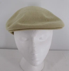 Vintage Leyton Made in USA Newsboy Cabbie Golf Straw Green Hat Medium or Large - Picture 1 of 7