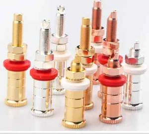 Hifi Binding Post Audio Banana Plug Socket Gold/Silver Plated Jack Connector DIY - Bild 1 von 12