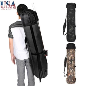 Fishing Rod Reel Case Bag Organizer Travel Carry Holder Pole Tools Storage Bags - Picture 1 of 30