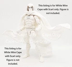Hasbro Marvel Legends Moon Knight Wire White Cape with Scarf - Picture 1 of 10