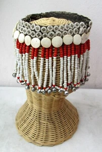 REAL! Vintage Lisu Hill Tribe Woman's Head Dress - Picture 1 of 4