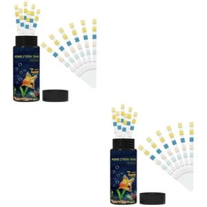 Set of 2 Teststreifen Für Die Wasserqualität Wasserteststreifen Aquarien Tester - Bild 1 von 12