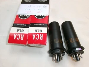 4x LAMPE RCA 6L6 = CV1948 METAL Beam Power TUBE 2x PAIR MATCHED NOS NIB °= - Foto 1 di 11