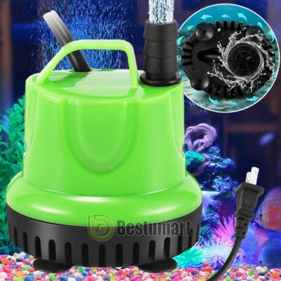 500GPH Fish Tank Water Pump 110V Aquariums Submersible Hydroponics Pond Fountain - Image 1 of 4