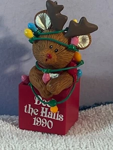 Christmas ornament Reindeer Wrapped Up in Christmas Lights EX8313 - Picture 1 of 5