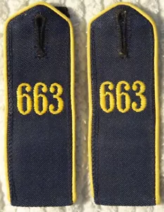 Shoulder Boards. Pair of HJ Marine Unit 663 (Bann 633) - Picture 1 of 3
