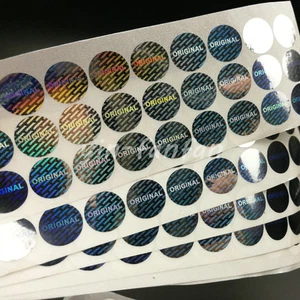 Laser Hologram ORIGINAL Sticker Security Tamper Evident Warranty Stickers 500pc - Picture 1 of 9