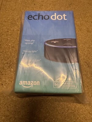 Nuevo altavoz inteligente Amazon Echo Dot (1ª generación) sellado - negro pulido RARO Foto 1 de 4