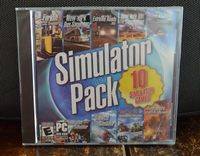 Simulator Pack 10 Simulator Games PC DVD-ROM Software Rated "E" NEW | SEALED - Image 1 of 4