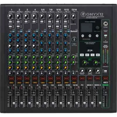MACKIE Onyx12 12-Channel Analog Mixer with Multi-Track USB - New - Image 1 of 4