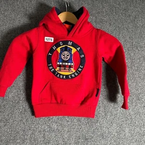 Thomas The Train Hoodie Youth Size 2T Red Long Sleeve Boy's Embroidered Y2K - Picture 1 of 10