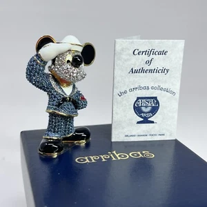 Arribas Brothers Disney Swarovski Crystal Navy Mickey Mouse Figurine - Picture 1 of 13