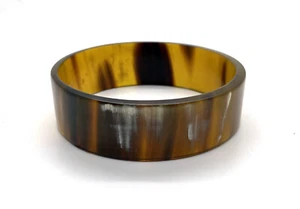 camilieri Horn Büffelhorn Armreif natur braun Naturprodukt handmade NEU