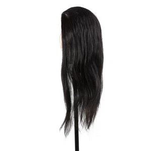 New Hairdressing Practice Training Mannequin Head With Clamp Black - Picture 1 of 11