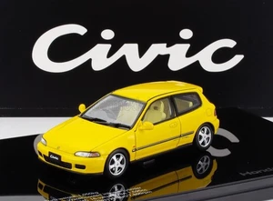 LCD-Model 1/43 Honda Civic Sir II EG6 Vtec 1993 Yellow LCD43010-YE - Picture 1 of 7