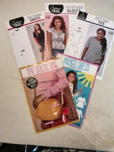 5 Mixed Patterns Unopened For Dress Making - Picture 1 of 1