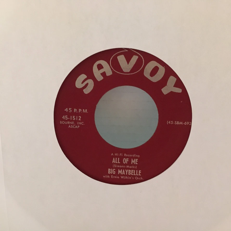  BIG MAYBELLE "I DON'T WANT TO CRY" SAVOY-1512 NM- ORIGINAL 1957 PRESS 45 RPM  - Image 1 of 2