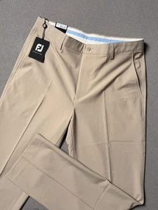 Pantalones FootJoy Para Hombres 36x34 Caqui Rendimiento Perf Pantalón Elastizado Golf 24102 Nuevos con Etiquetas - Imagen 1 de 12